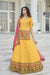 Yellow Chinon Gota Patti Embroidered Lehenga Choli